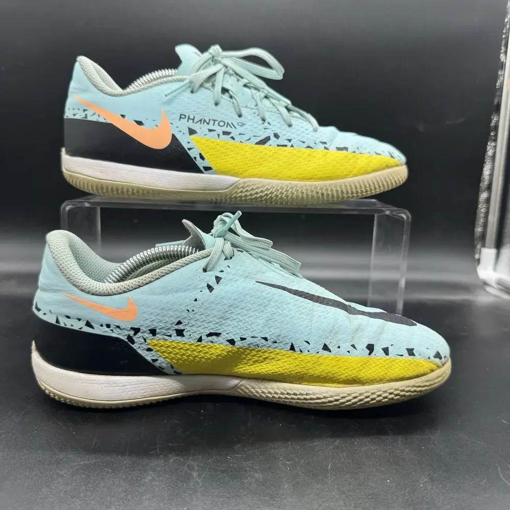 Nike Phantom GT 2 Indoor Turf Soccer Shoes Futbol Size 5Y Blue DC0816-407